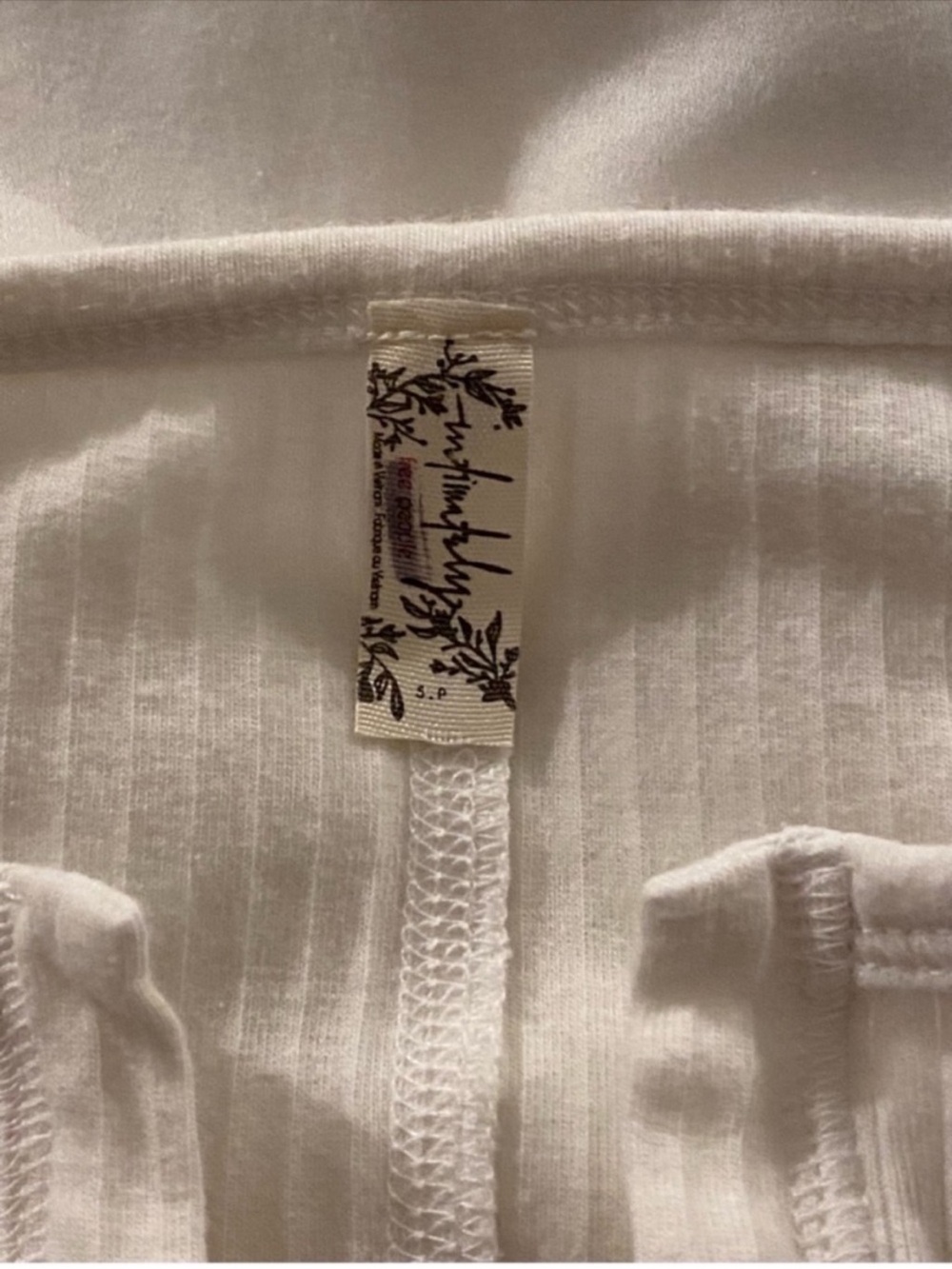 Free People Intimately Billie Classic Layering Top Small White - Picture 4 of 5